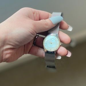 Skagen Two-Tone Steel Mesh Watch